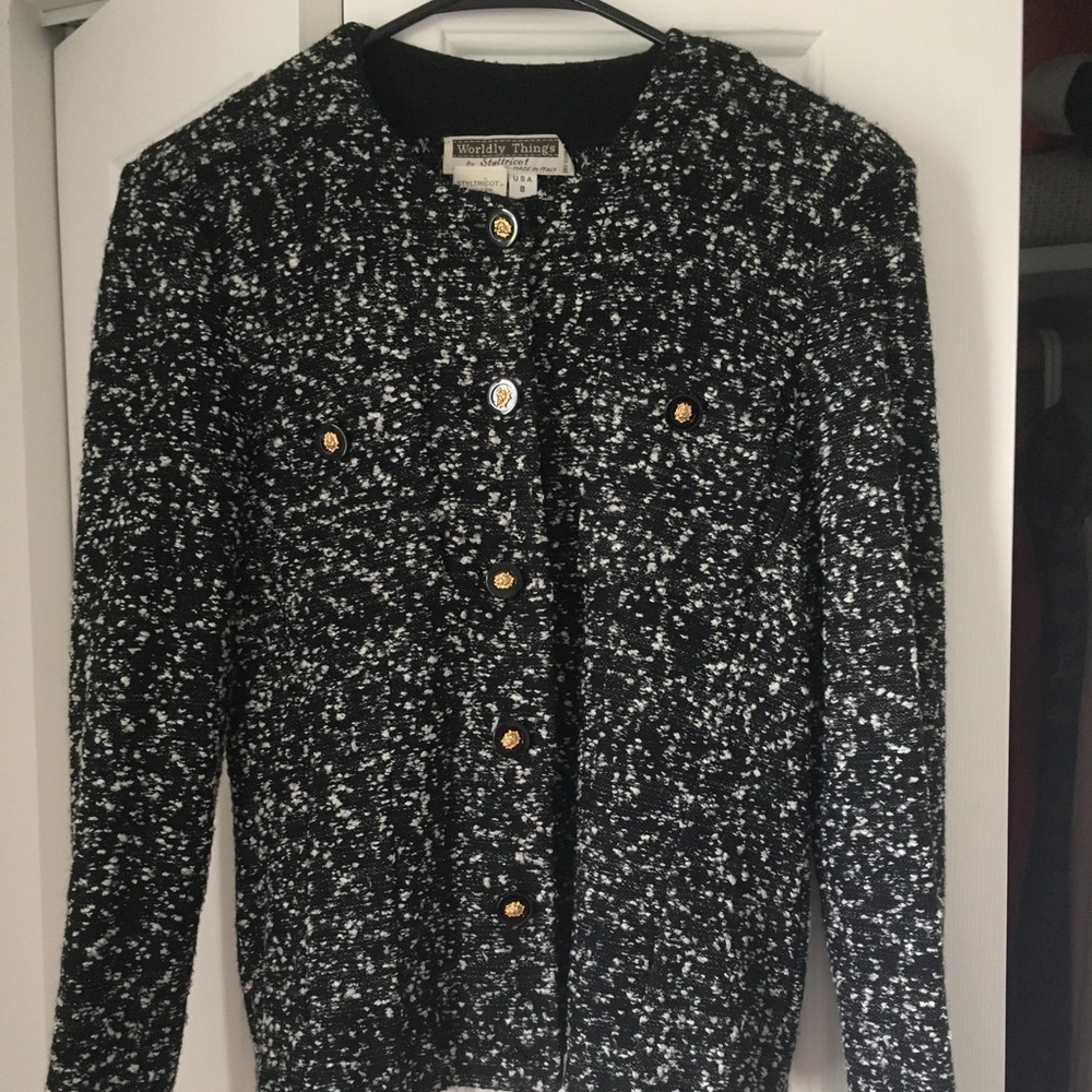 Black & White Tweed Jacket